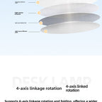 Adjustable Full Spectrum LED Desk Lamp with USB Charging