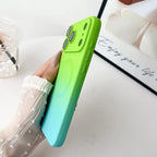 Gradient fine hole lens film magnetic silicone phone case for iPhone 17 16 15 14 13 12 11 Pro Max Air magsafe charging soft case